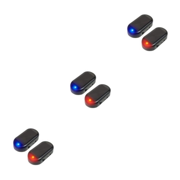 ZheElen 2 Pcs Alarme de Voiture Simulée Installation Rapide et Écoénergétique Avertissement 3 Ensembles