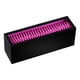 thumbnail image 1 of Estuche organizador de cosméticos de silicona con soporte de exhibición para tocador, de fácil acceso Negro rojo, 1 of 9
