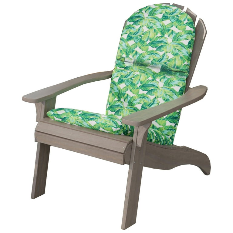 Floral Adirondack Chair Pad Mainstays Palm Leaves Outdoor