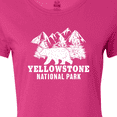 thumbnail image 4 of Inktastic Yellowstone National Park with Bear Mountains and Trees Women's T-Shirt, 4 of 5