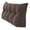 Cedar Brown, variant on PEACHWELL Triangular Reading Bed Rest Pillow Large Bolster Cushion Headboard Backrest Wedge Pillow with Removable Cover and Two Large Side Pockets Teal 47 Inches
