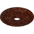 thumbnail image 3 of Ekena Millwork 19 7/8"OD x 3 5/8"ID x 1 1/4"P Spring Leaf Ceiling Medallion (Fits Canopies up to 5 5/8"), Hand-Painted Antique Copper, 3 of 6