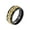Black Gold, variant on Men's 8mm Stainless Steel Personality Hip Hop Cool Heavy Brick Double Blue Gear Rotatable Fidget Ring Anxiety Wedding Band Black Size 11