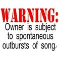 thumbnail image 2 of CafePress - Warning Burst Of Songs Mugs - 11 oz Ceramic Mug - Novelty Coffee Tea Cup, 2 of 4