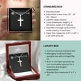 thumbnail image 3 of Gift For Granddaughter, Confirmation or Baptism Journey With God Stainless Steel Cross Necklace, 3 of 11