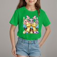 thumbnail image 2 of ZTKWD Girls Tops Fashionable Short Sleeve T-Shirt Casual Daily Shirt for Kids Assorted Colors 5-14 Years Easter, 2 of 4