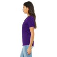 thumbnail image 3 of Le T-Shirt à Manches Courtes Col en V Décontracté pour Femmes Bella + Canvas - Violet - TG, 3 of 3