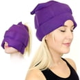 thumbnail image 1 of Gorro para migra?a - Máscara de hielo para aliviar la migra?a y el dolor de cabeza - Tratamiento natural para la migra?a - Cómodo y oscuro - Talla única elástica LingWen 8390605489716, 1 of 1