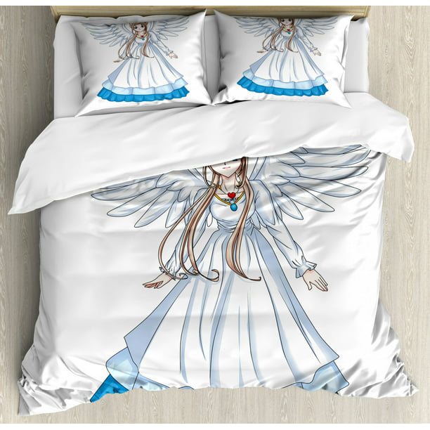 Anime Duvet Cover Set Queen Size, Anime Bed Sheets Queen Size