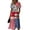 Z08-Sky Blue, variant on Easter Dresses for Women Deep V Neck Short Sleeve Summer Sundress Casual Knee Length A-Line Dress