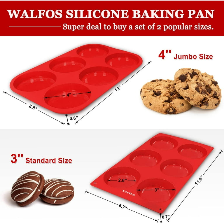  Wilton 12-Cavity Whoopie Pie Baking Pan, Makes Individual 3  Diameter Baked Goods and Treats, Non-Stick and Dishwasher-Safe, Enjoy or  Give as Gift, Metal (1 Pan): Home & Kitchen