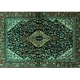 thumbnail image 1 of Ahgly Company Indoor Rectangle Persian Turquoise Blue Traditional Area Rugs, 3' x 5', 1 of 4