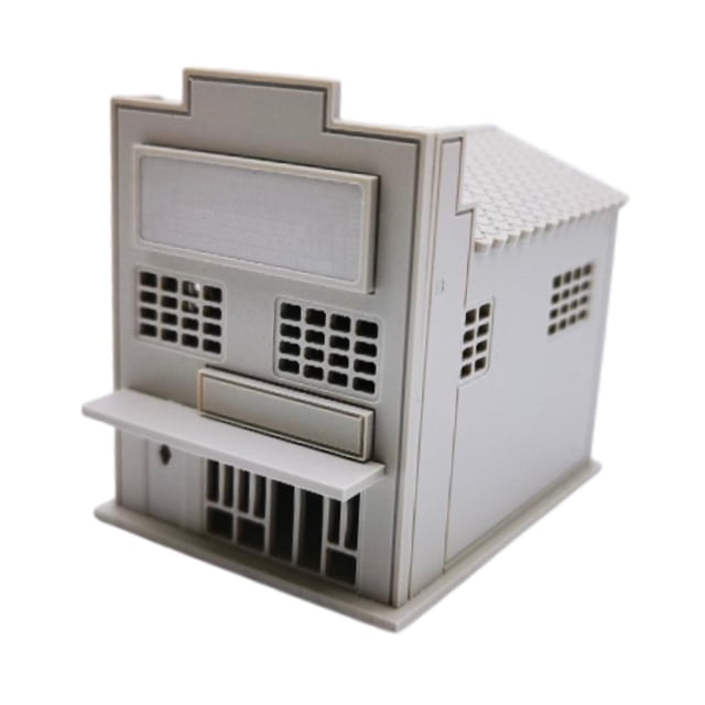 Bunblic 1/87 Maison Éducative pour Architecture Modèle Mise en Scène 8cmx10cmx9.1cm
