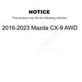 thumbnail image 2 of Transit Auto Front Rear Hub Bearings Assembly Coated Disc Brake Rotors and Semi-Metallic Pads Kit (10Pc) for Car 2016-2023 Mazda CX-9 AWD - Left Right Side (Driver Passenger) KBB-133052, 2 of 11