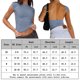 thumbnail image 2 of Camiseta Sin Mangas Básica Camiseta sin mangas básica para mujer sin espalda Ropa diaria expuesta al ombligo (Aqua Blue XS) Cgtredaw para Mujer Turquesa T L, 2 of 6