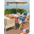 thumbnail image 5 of Outdoor Tablecloth with Umbrella Hole for Patio/Picnic/Party/Camping, Orange Red Sunflowers Waterproof Table Cloth Rectangle Table Cover Washable, Boho Retro Floral Rustic Blossom (52"x 70"), 5 of 8