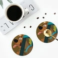 thumbnail image 5 of Saiise 6 Pcs Leather Coasters for Drinks Coaster Sets Drink Table Cup Coasters for Living Room Kitchen Coffee Decor,Scooby-Doo, 5 of 8