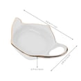 thumbnail image 2 of Shisuyan 4pcs Tea Bag Coaster Tea Bag Saucer Golden Edging Small Teapot Shaped Coasters, 2 of 8
