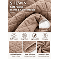 thumbnail image 3 of SHEWIN Women's Puffer Jacket Button Down Quilted Coat Casual Winter Lightweight Outwear with Pockets, 3 of 9