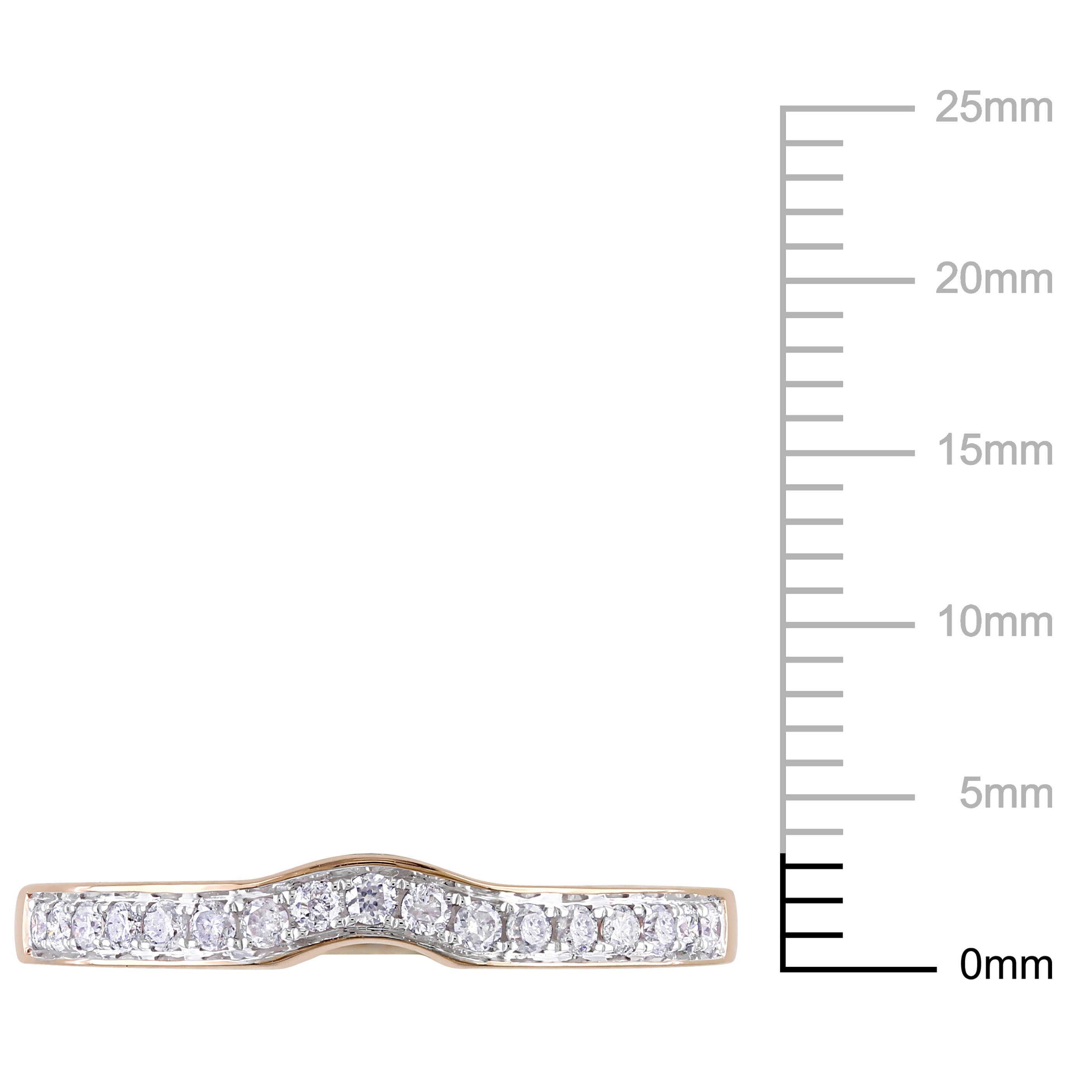 Everly Women's Diamond 14k Rose Gold Wedding Ring