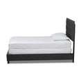thumbnail image 2 of Baxton Studio Ansa Twin Size Dark Gray Fabric Upholstered Bed, 2 of 8