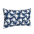 thumbnail image 2 of Naloa Shark Pillowcase, Throw Pillowcase, Wrinkle-Free, Stain-Resistant with Hidden Zipper for Bedroom Sofa - 16"x24", 2 of 9