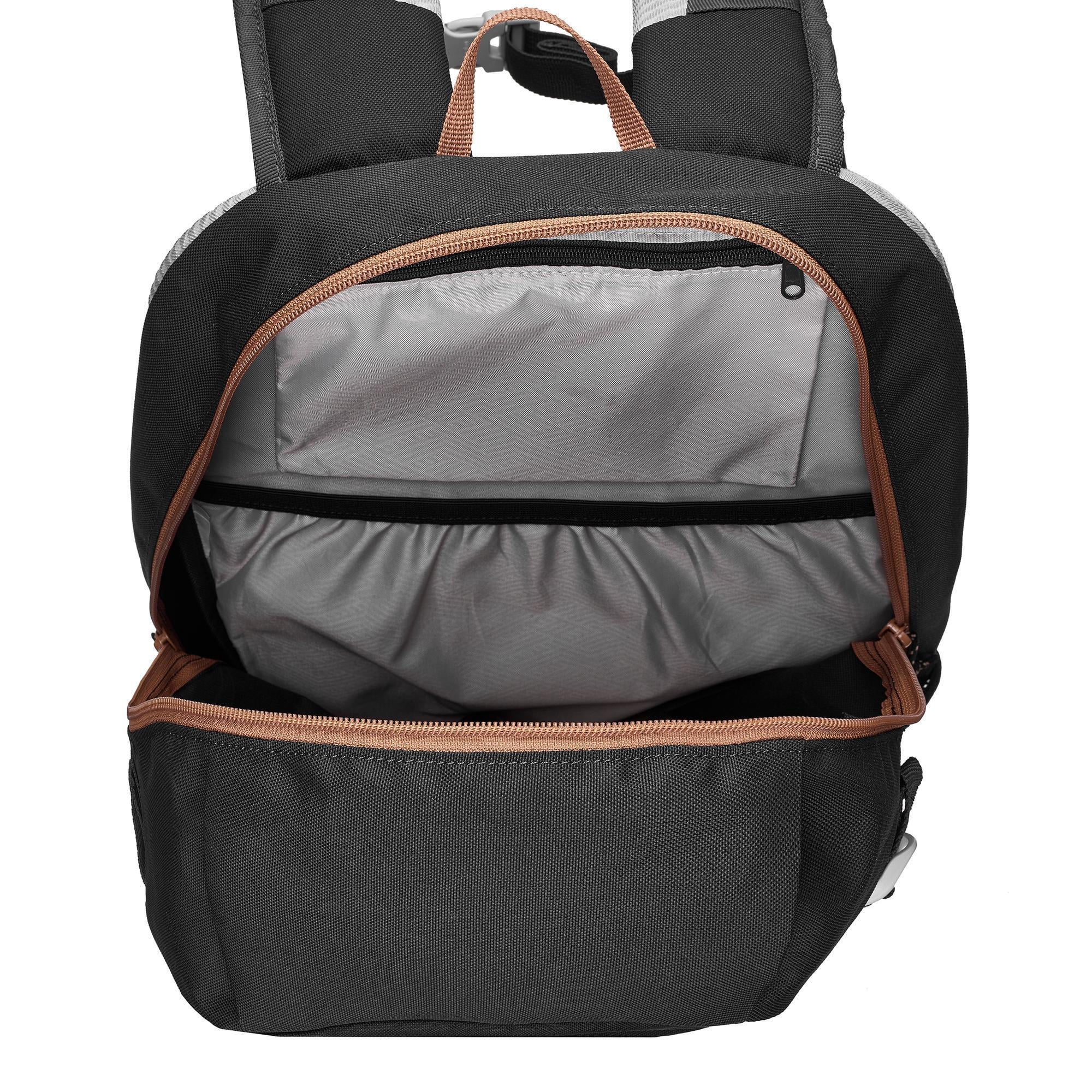 Quechua NH100, 20L Nature Hiking Backpack, Unisex, Black, 10 Year Warranty