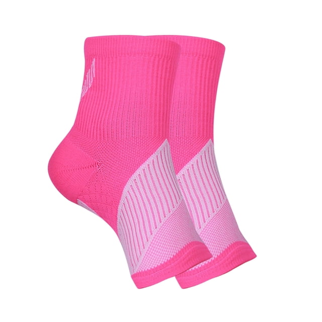 Calcetines ortopédicos de compresión para fascitis plantar y tobillera | Nylon transpirable, puntera abierta, agarre antideslizante, alivio del dolor, fitness y deporte, 1 par, unisex, suave