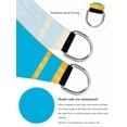 thumbnail image 5 of Gold Line Sun Shade Sail 12' x 16', Blue Color Block Rectangular Geometric Modern Rectangle Outdoor Sunshade Canopy, Waterproof UV Block Patio Covers for Garden Yard Beach, 5 of 9