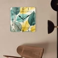 thumbnail image 4 of 12 Inch Wall Clock Battery Operated Square Clock Decorative for Office, Kitchen, Outdoor, Living Room，Abstract Autumn Trees Hand Drawn Art, 4 of 4