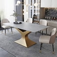 thumbnail image 3 of Large Rectangular Dining Table For 6 People Nordic Restaurant Grey Dining Table Chairs Custom Slate Muebles Kitchen Furniture My Lux Decor Round, 3 of 13