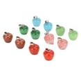 thumbnail image 2 of 12 Uds. Colgante de piedra de cristal, 6 colores, estilo frutal, colgantes de piedra de energía positiva brillante Natural para joyería artesanal, 2 of 5