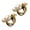 Golden, variant on Eosunjian 1 Pair Huggie Earrings Faux Pearl C-shape French Style Retro Hollow Anti-allergy Electroplated Lightweight Stainless Ear Decoration Jewelry Commute Earrings Golden