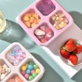 thumbnail image 3 of Four Transparent Lunch Boxes With Dried Fruit Boxes Snack Plates Tea Lunch Boxes And Preservation And Insulation Lunch Boxes BE, 3 of 6