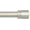 Brushed Nickel, variant on Adjustable Window Curtain Rod 16-28 or 40 Inches, 1 Inch Diameter Black Aluminum Finials, Heavy Duty Drapery Rod