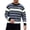 Black, variant on Turilly Men's Sweater Striped Geometric Knit Crewneck Pullover Sweater with Small Chest Label Casual Everyday Top