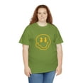 thumbnail image 6 of Blurry smiley face graphic t shirt  Unisex Heavy Cotton Tee, 6 of 8