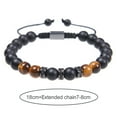thumbnail image 6 of iaksohdu Men Bracelet Handmade Braided Rope Vintage Adjustable Drawstring Decorate Accessory Tiger Eye Men Bracelet Clothing Accessory, 6 of 8