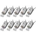 thumbnail image 6 of CAT6A RJ45 Modular Plug 3 Prong Gold Contacts 10Gbps Shieldeds Ethernet connectors, 6 of 8