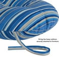 thumbnail image 4 of Sapphire Stripe 15 in. Round Outdoor Bistro Seat Cushion (Set of 4) by Greendale Home Fashions, 4 of 7