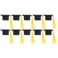 thumbnail image 2 of EeaseCA 10pcs Mini Graduation Cap Bottle Toppers Doctoral Hats Wine Bottle Caps, 2 of 7