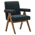 thumbnail image 3 of Modway Lyra Fabric Dining Room Chair - Set of 2 in Azure Fabric, 3 of 10
