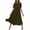 Army Green, variant on Summer Fashion Womens Dresses Plus Size Flower Solid Color Casual Short Sleeve Crewneck Casual Flowy Tiered Maxi Beach