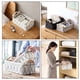 thumbnail image 3 of Organizador de ropa sucia con asas para dormitorio, baño y estantes de armario Cestas de almacenamiento rectangulares de fieltro, 3 of 8