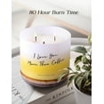 thumbnail image 3 of Vanilla Caramel Latte Coffee Candle 3 Wick Large Soy Scented Candles for Men and Women 15.8 Oz, 3 of 8