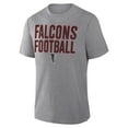 thumbnail image 4 of Men's Fanatics Heather Gray Atlanta Falcons First Down Tribute Tri-Blend T-Shirt, 4 of 5