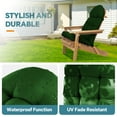 thumbnail image 6 of HioHa Adirondack Chair Cushion, Patio Chair Cushion with Ties 49x20x4.7 Inch, Indoor/Outdoor Rocking Chair Cushion with Sunproof Waterproof and Fade-Resistant(Green, 2pcs), 6 of 8