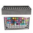 thumbnail image 6 of Fetcoi, Professional Tattoo Ink Cup Holder Stand Iron Wall Mounted Rack, 78 Holes Vertical Display Stand Organizer, 6 of 8