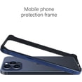 thumbnail image 3 of Compatible with iPhone 15 Pro Max Bumper Case Frame Edge Silicone Protective Ultra Thin Slim Lightweight Luxury Protection Shockproof Cover for Women Girls Man-Titanium Blue, 3 of 11
