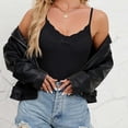 thumbnail image 4 of FAIWAD Women's Ribbed Tank Tops Adjustable Spaghetti Strape Camisole Basic Sleeveless Going Out Tops, 4 of 6